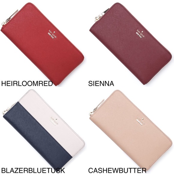 Kate Spade New York leather wallet zipper closure - Picture 7 of 12